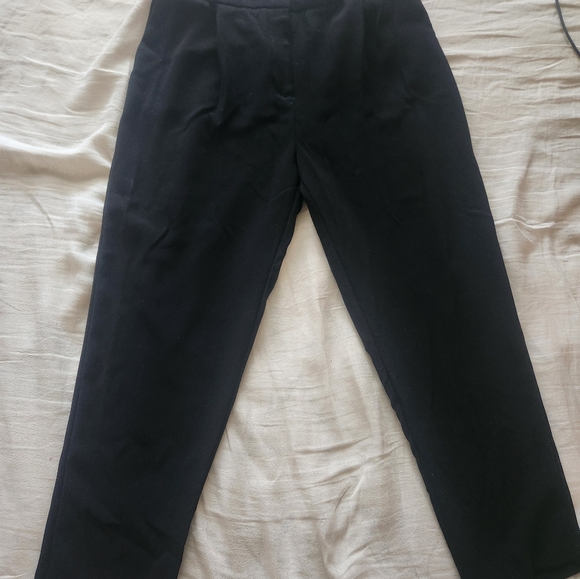 BLACK Paperbag Dress Pants - Picture 1 of 4